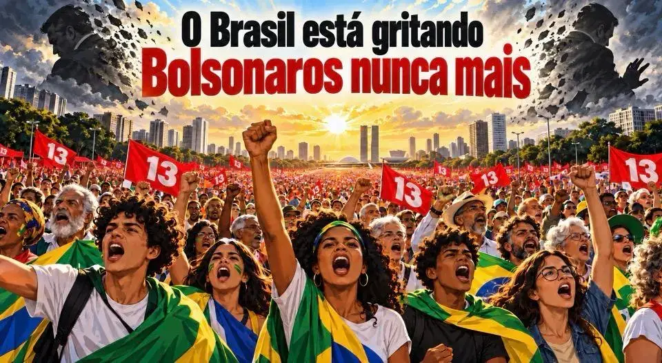 O Brasil está gritando Bolsonaros nunca mais 